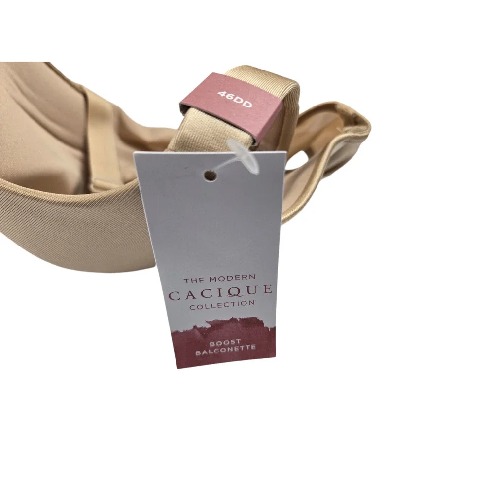 Lane Bryant Cacique Boost Balconette Size 46DD Beige Nude NEW
